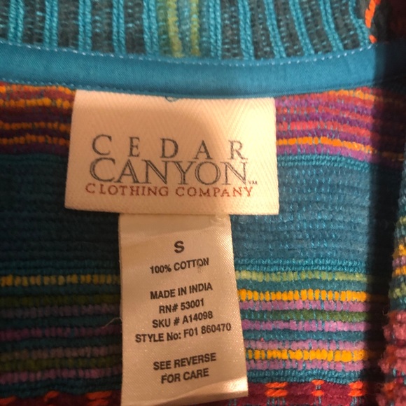 bright colorful native southwest color stripe blazer jacket - Picture 8 of 12